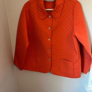 Sag Harbor Quilted Orange light‎ Jacket, Button Down